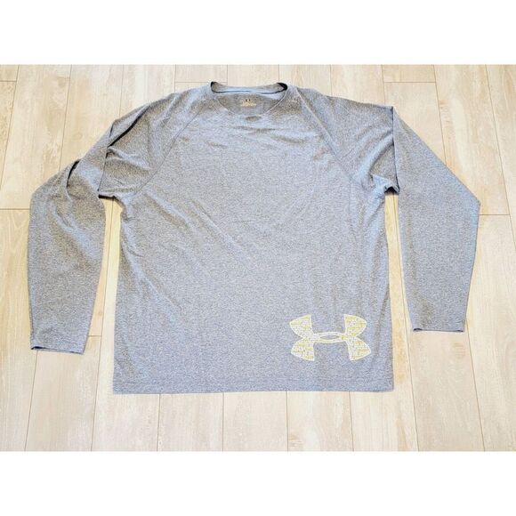 Under Armour Shirt Men's XL Gray ‎ Loose Fit Heatgear Athletic Top Gray Speckled - Picture 1 of 7